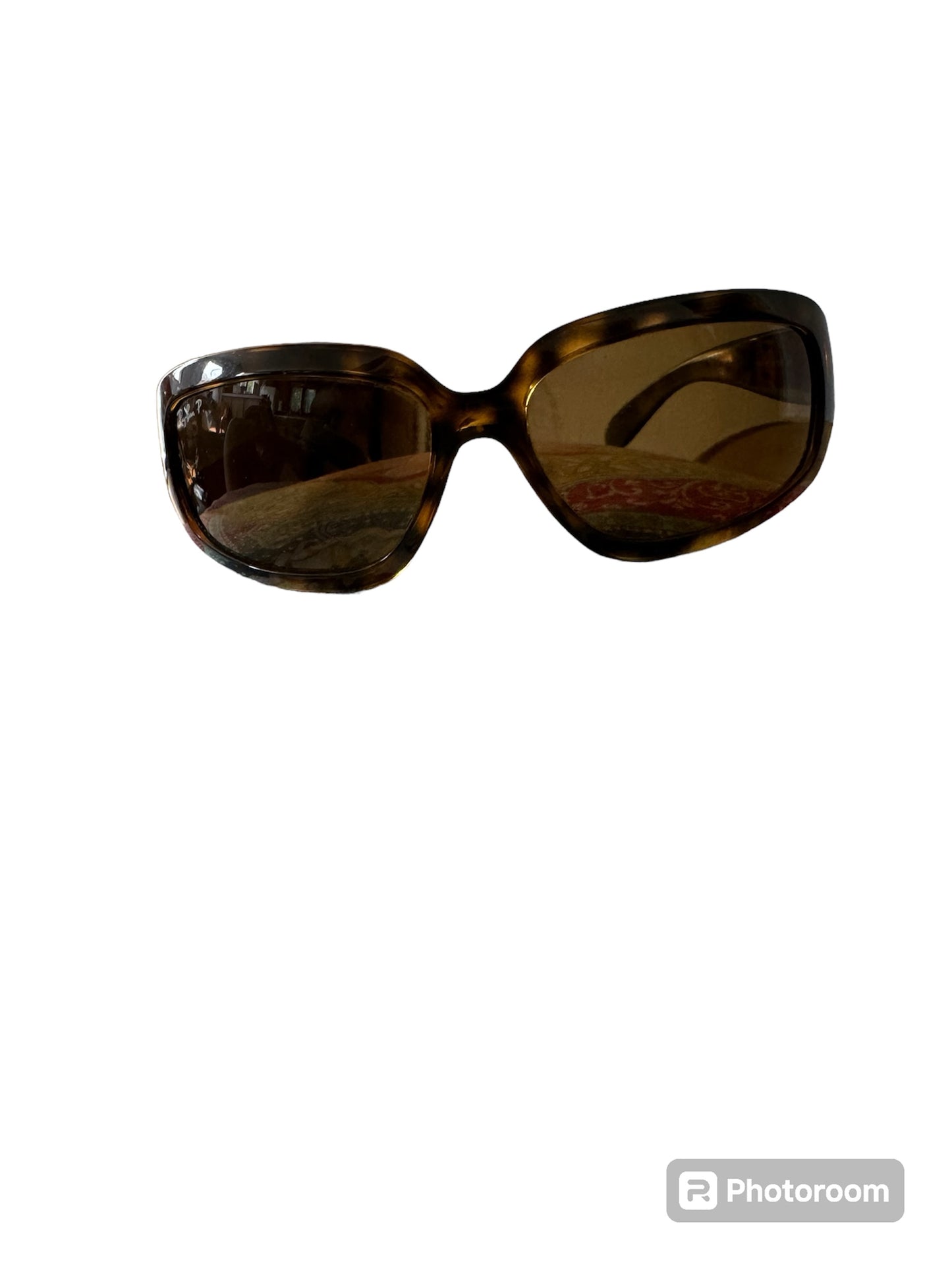 Pre-Owned 💯 Authentic JACKIE OHH RB4102 By Ray Ban Light Havana w/Crystal Brown Polarized Lenses