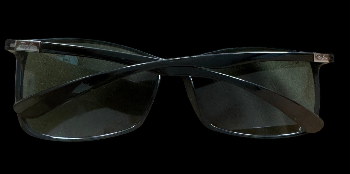šÆ% Authentic RAY-BAN RB4179 LITEFORCE Black/Green