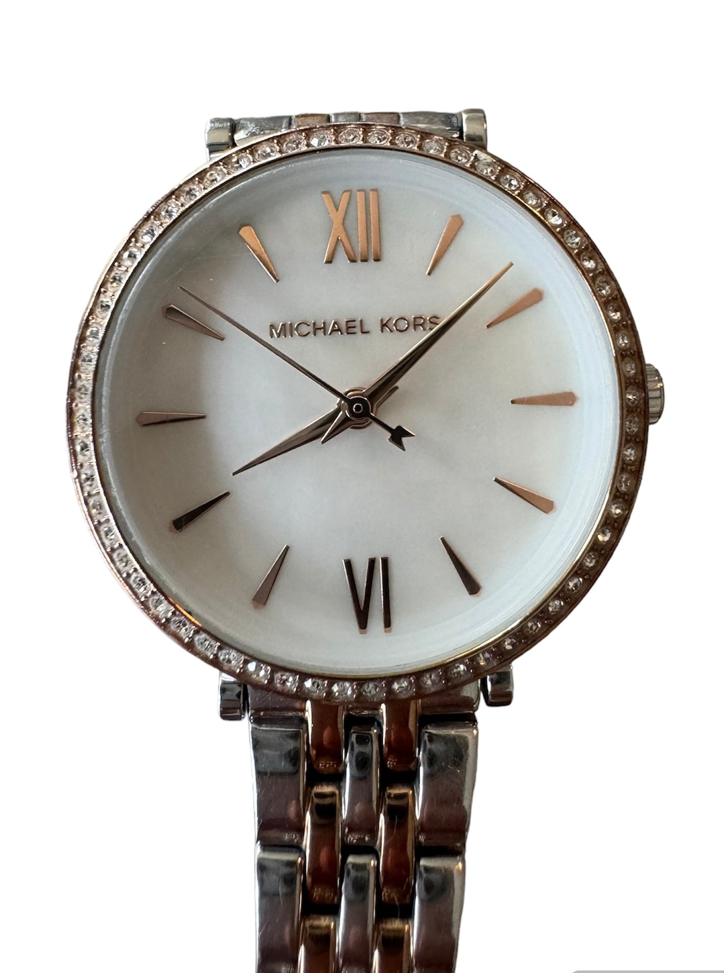 Michael Kors MK Petite Darci Silver Dial Two-tone Used