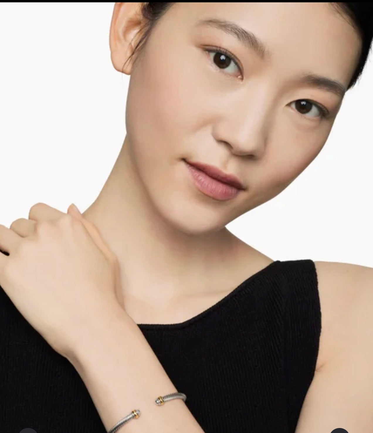 CLASSIC CABLE BRACELET
Sterling Silver with 18K Yellow Gold, 4mm