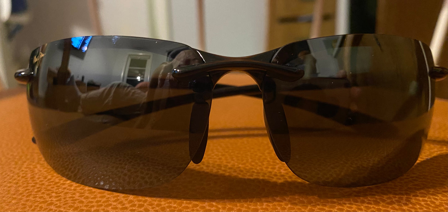 💯% Authentic Maui Jim BANYANS ME-BG MJ 412-02 70-17 130 Black/Grey
