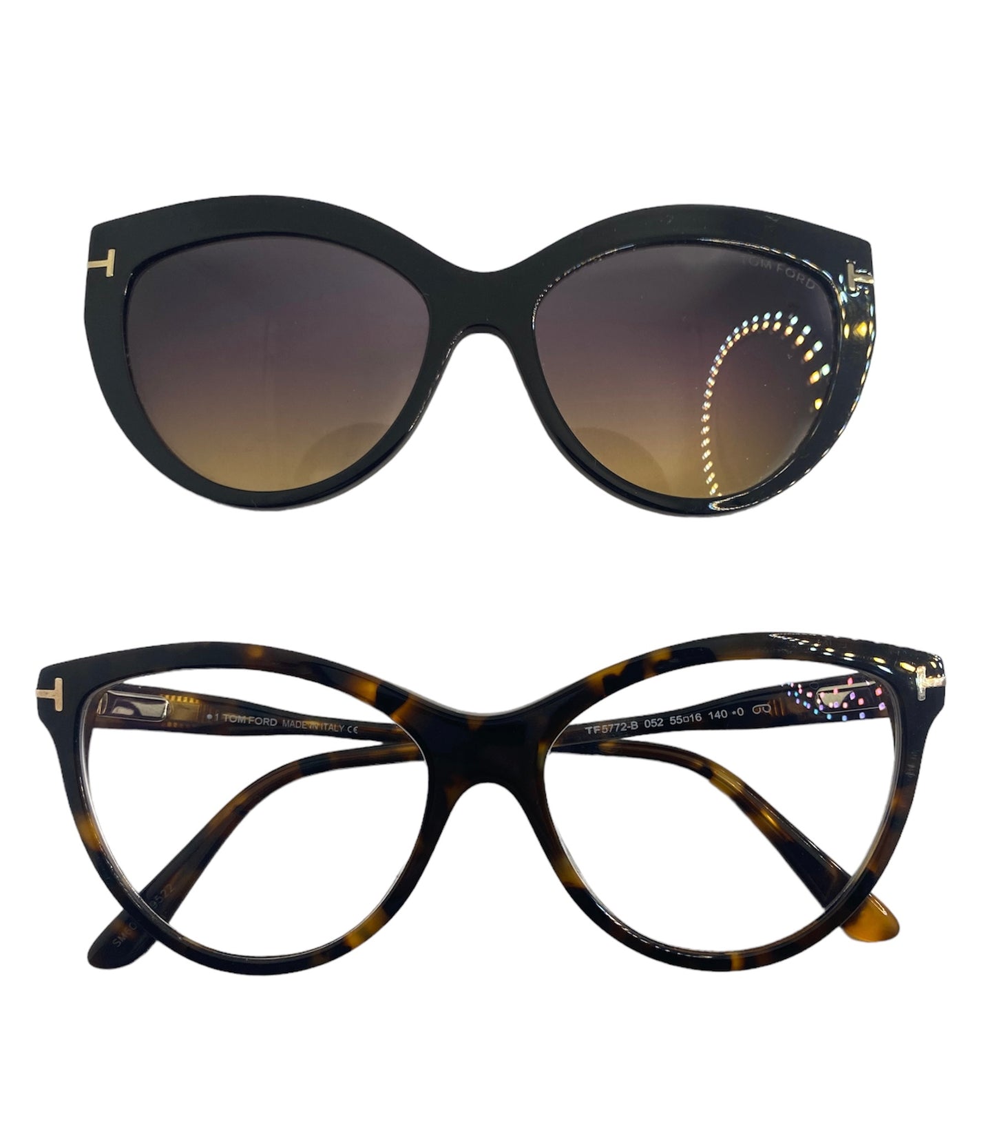 π―% Authentic TOM FORD TF5772-B 052 BLUE CONTROL WITH MAGNETIC CLIP-ON