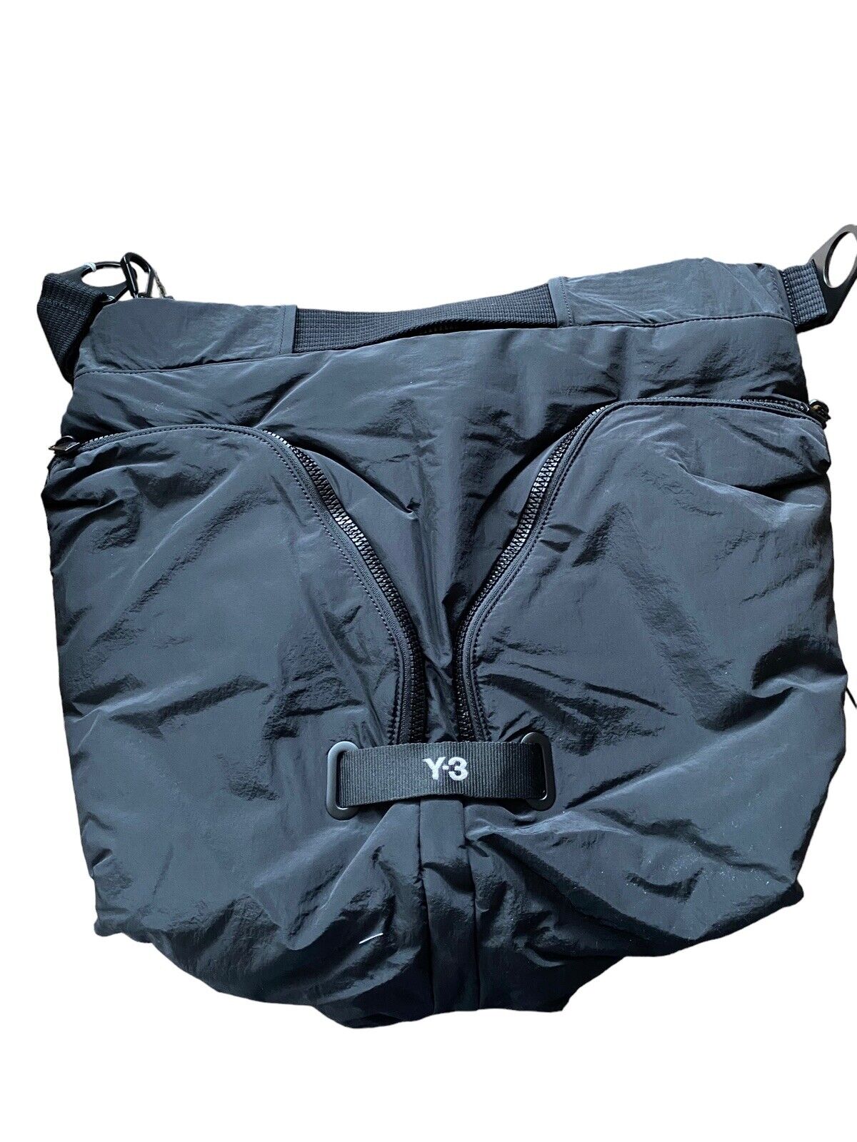Unisex Nylon Plain Logo Tote