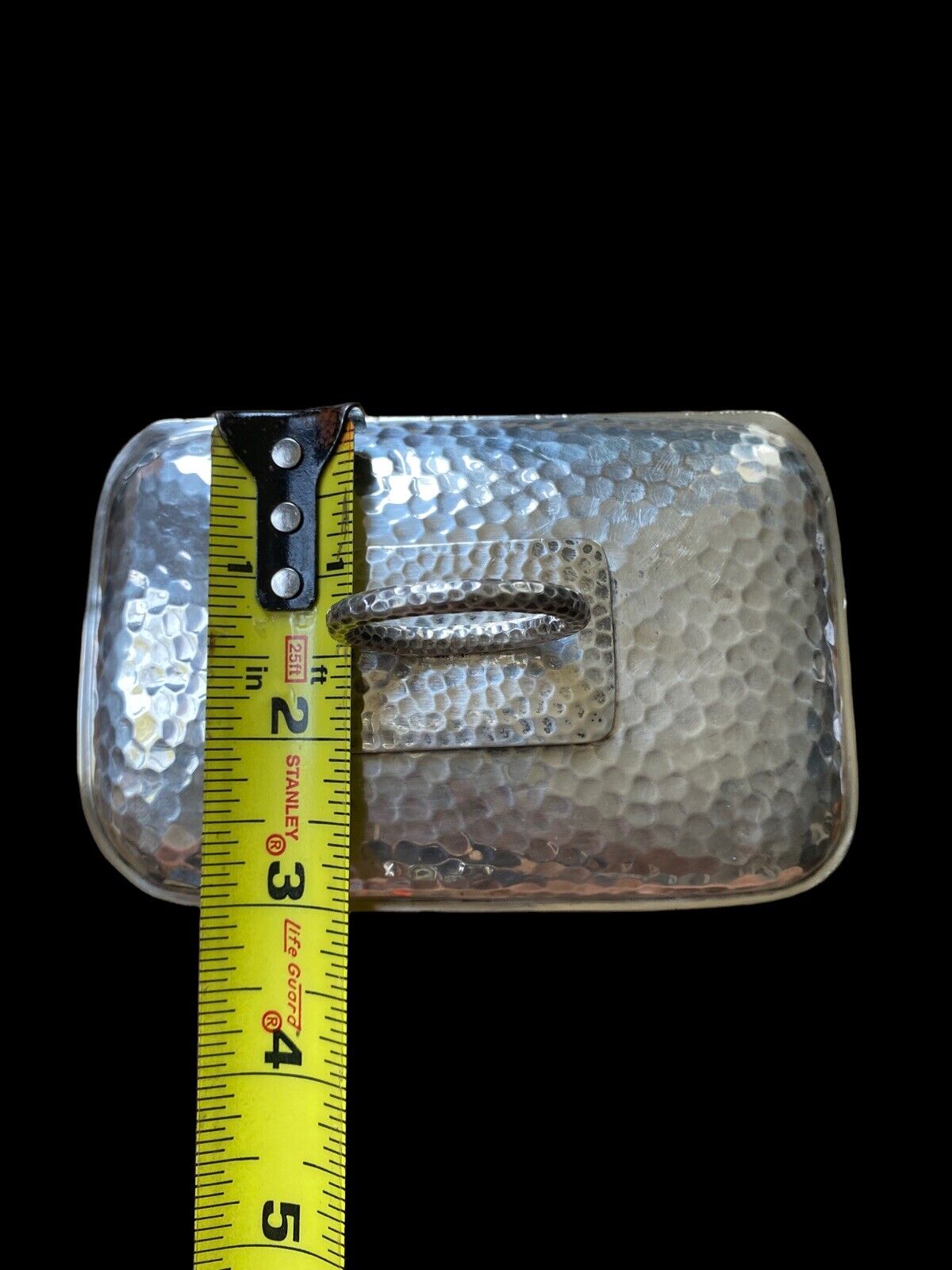 Unique Antique 800 Silver Lazarous Posen Big Box Hallmarked Monogrammed B.
