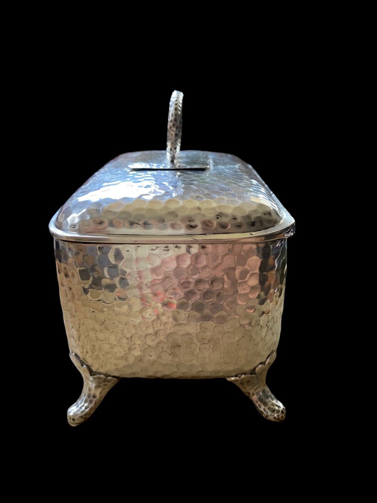 Unique Antique 800 Silver Lazarous Posen Big Box Hallmarked Monogrammed B.