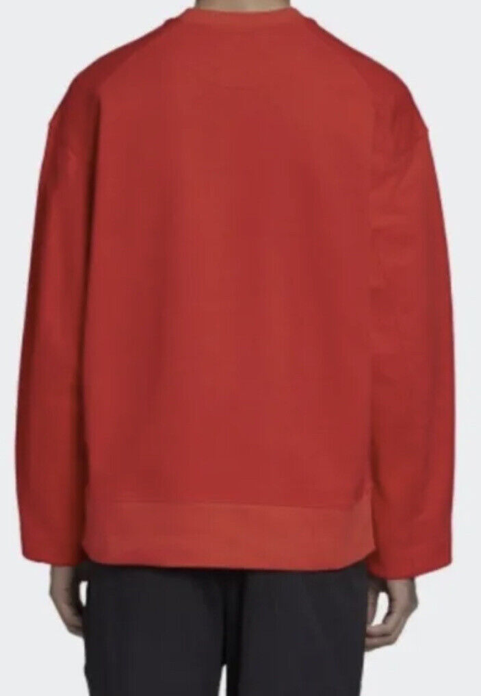 šÆ % AUTHENTIC Y-3 CL BY ADIDAS CHEST LOGO SWEATSHIRT US M RED