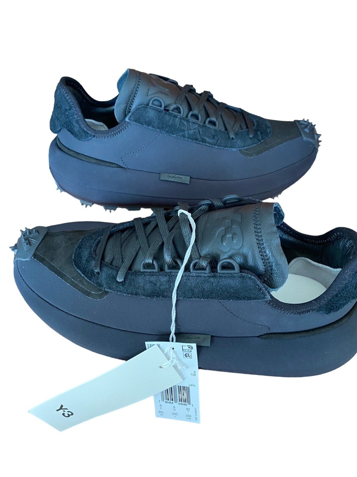 šÆ % Authentic y3 Yohji Yamamoto MAKURA FZ6364 BLACK US 8.5