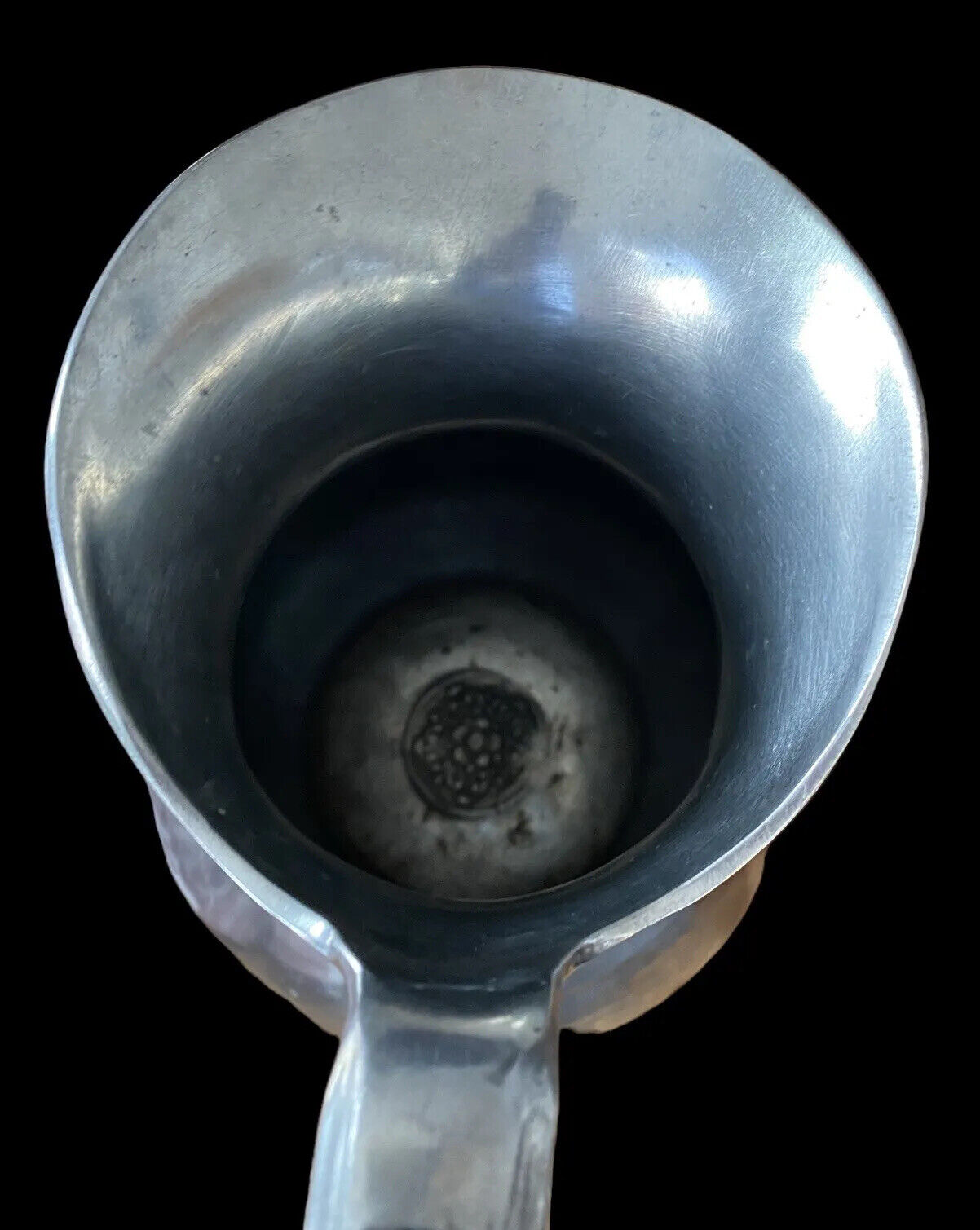 fluted pewter pitcher