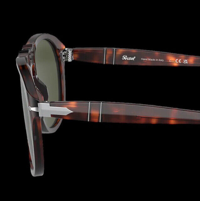 π― % Authentic Persol 649 Havana Brown Polarized Mirror Handmade in Italy