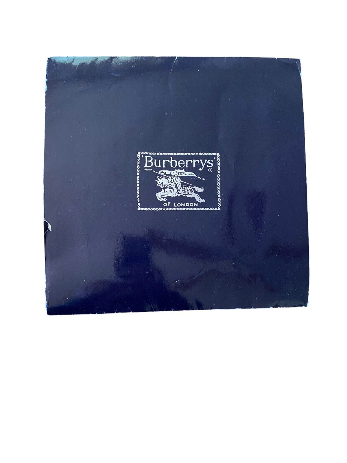 π―% Authentic Beautiful Vintage Burberry Nova check Pure silk scarf 30x30 New.