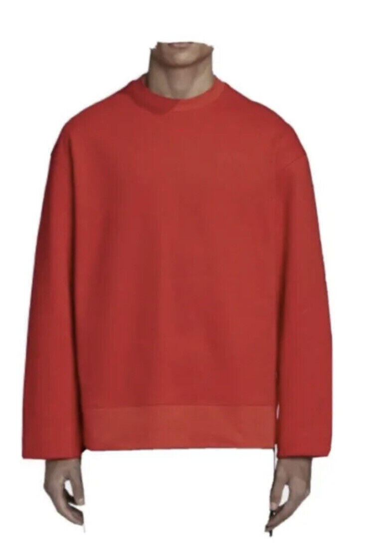 šÆ % AUTHENTIC Y-3 CL BY ADIDAS CHEST LOGO SWEATSHIRT US M RED