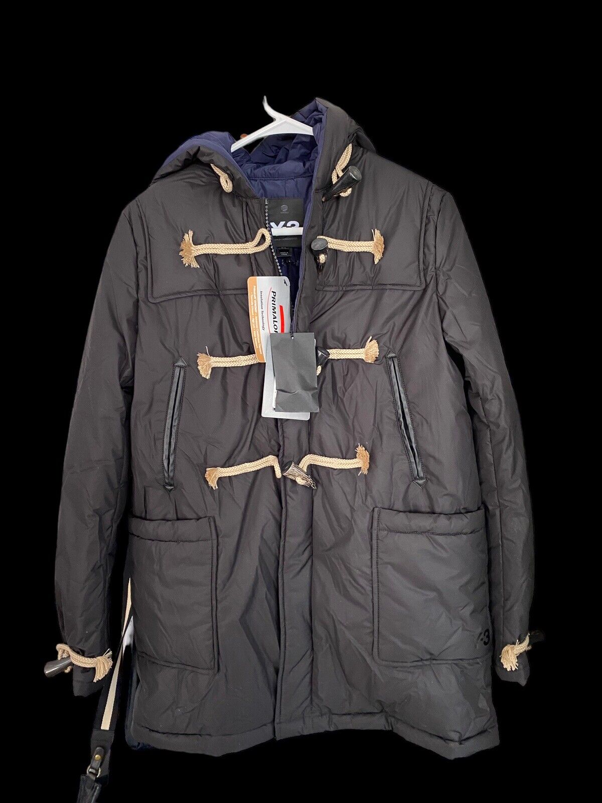 💯 % Authentic y3 litetaft duffle hoody Winter Jacket PRIMALOFT INSOLATION TECH