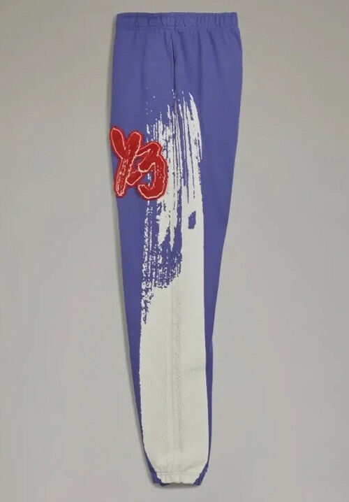 💯 % Authentic Y-3 GRAPHIC LOGO FRENCH TERRY PANTS IA3100 US XS PURPLE