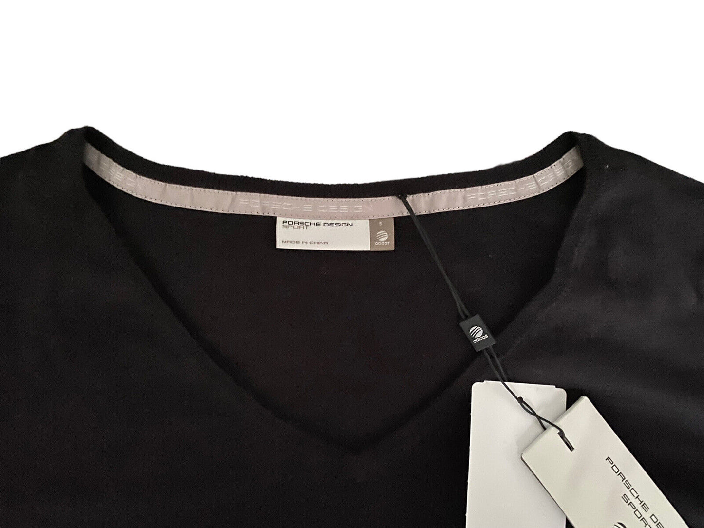 💯 % Authentic Porsche Design Knit V-Neck Long Sleeve Black Sz M