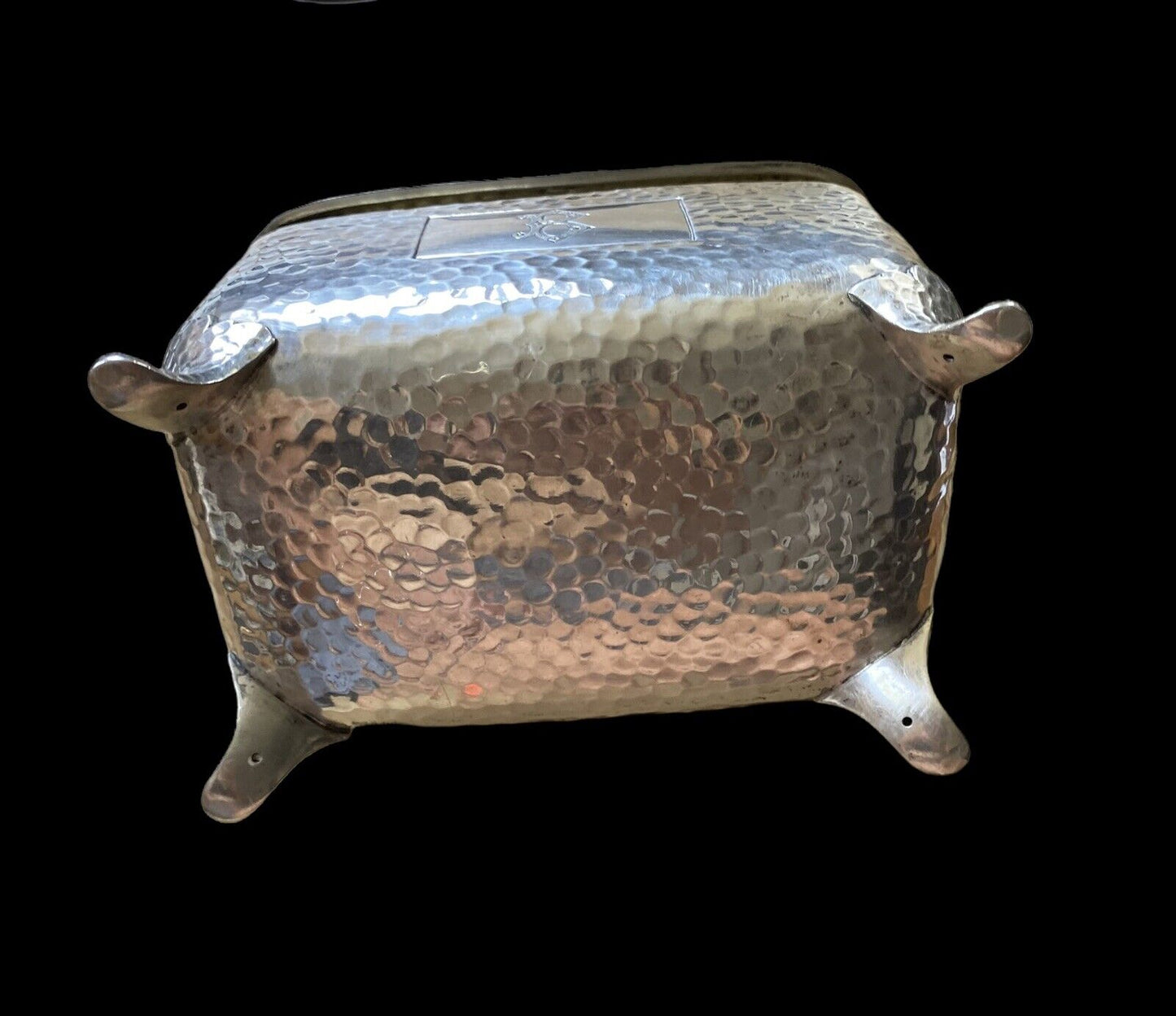 Unique Antique 800 Silver Lazarous Posen Big Box Hallmarked Monogrammed B.