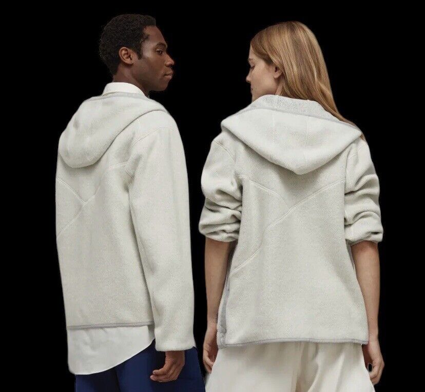 💯 % Authentic Y-3 FLEECE JACKET HZ8824 Cream White US L