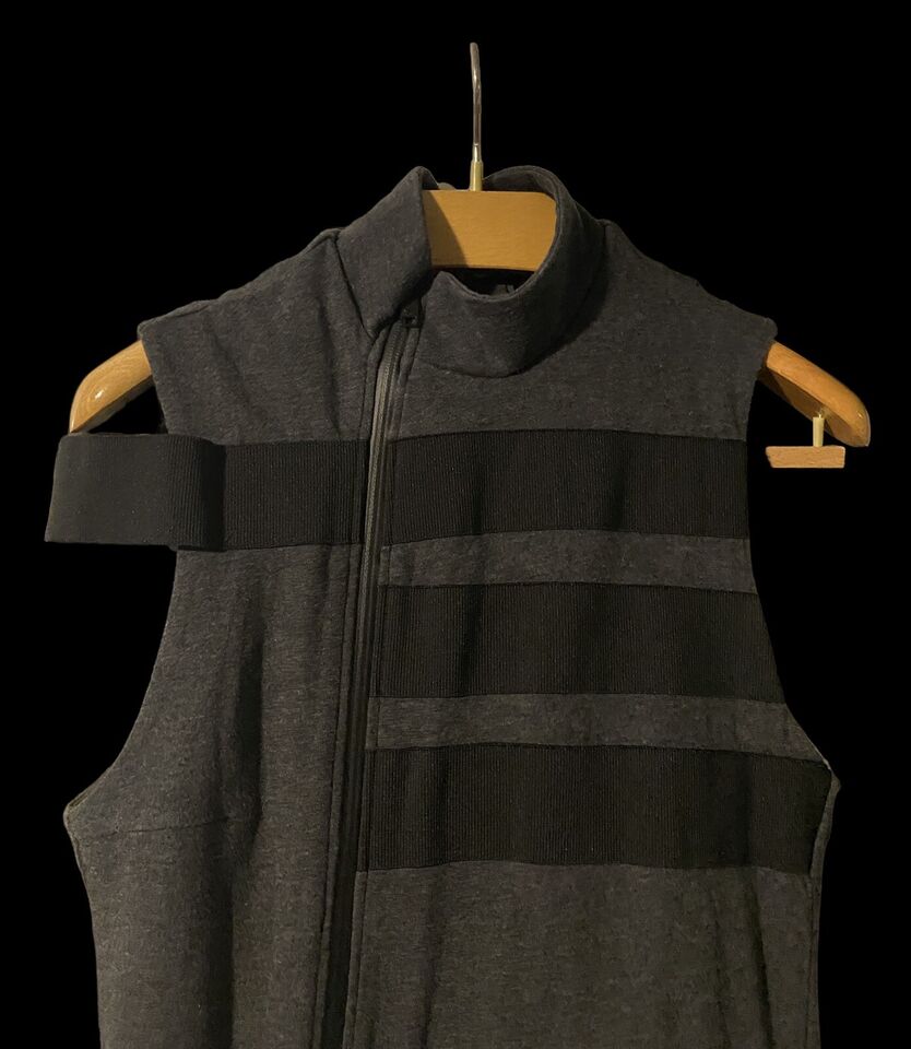 💯 % Authentic Yohji Yamamoto y3 Us XS Gray Maxi Dress B20251