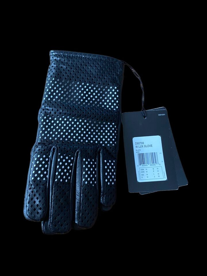 Authentic y3 Yohji Yamamoto Women’s Luxury Leather Gloves Black/White Us M