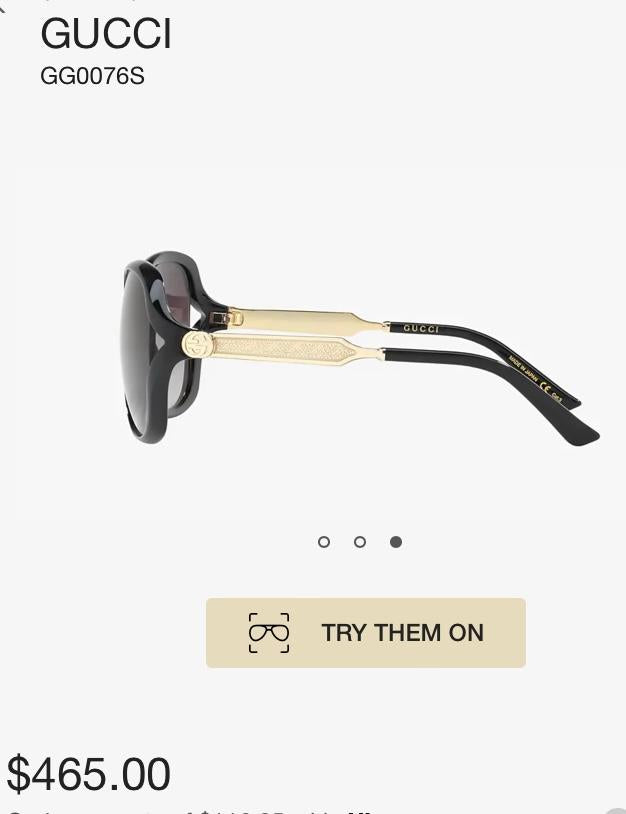💯 % Authentic Gucci Gradient Sunglasses GG0076S 002 60-16 130 Black/ Grey Gradient