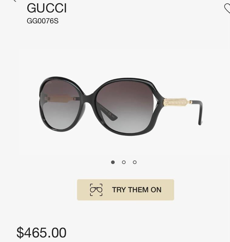 💯 % Authentic Gucci Gradient Sunglasses GG0076S 002 60-16 130 Black/ Grey Gradient