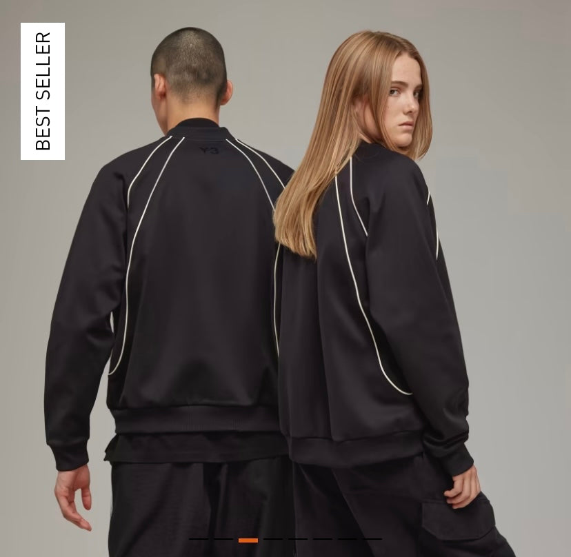 💯 % Authentic Yohji Yamamoto Y-3 SST TRACK TOP US XL BLACK H63063