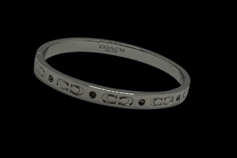 Coach Signature Hinged Bangle