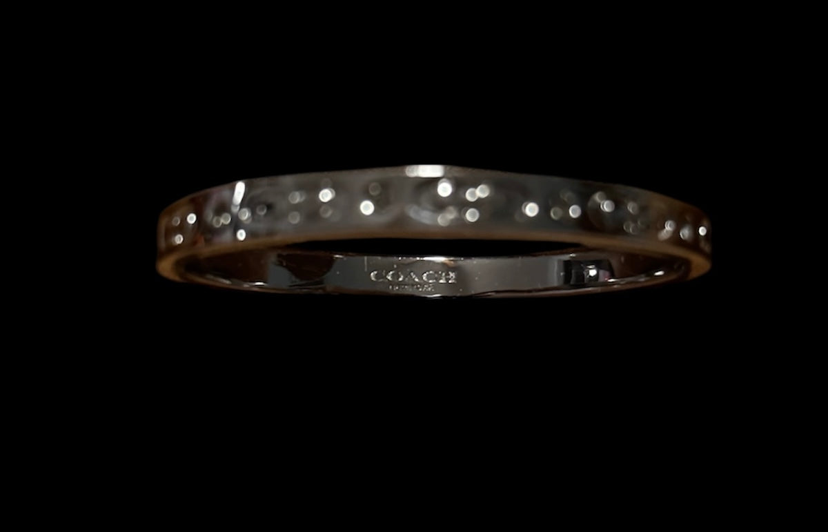 Coach Signature Hinged Bangle