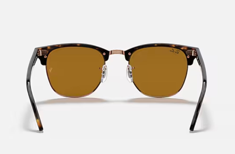 Ray-ban NEW CLUBMASTER Rb4190 878/M2 52-19 145 3P Made in Italy Havana/Brown Polarized Sunglasses