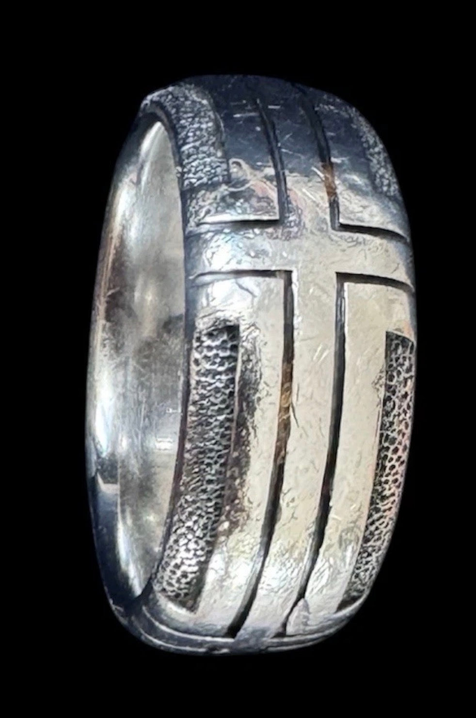 David Yurman Sterling Silver Southwest feather ring size 10