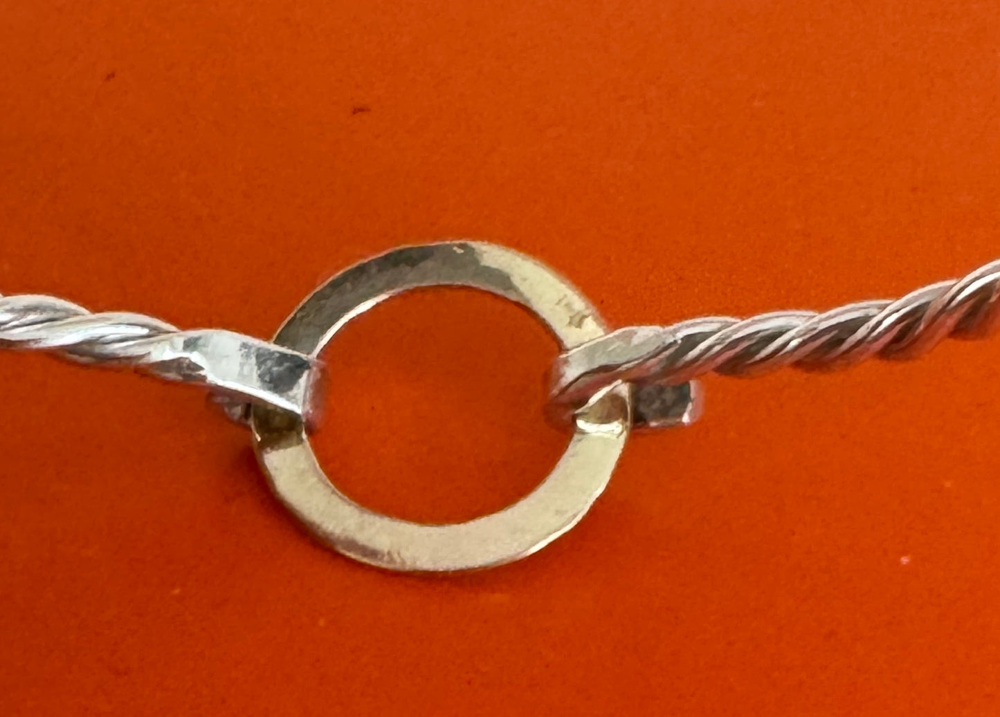 Woods Hole Bracelet – 925 Sterling Silver & 14K Yellow Gold Twisted Rope Bangle