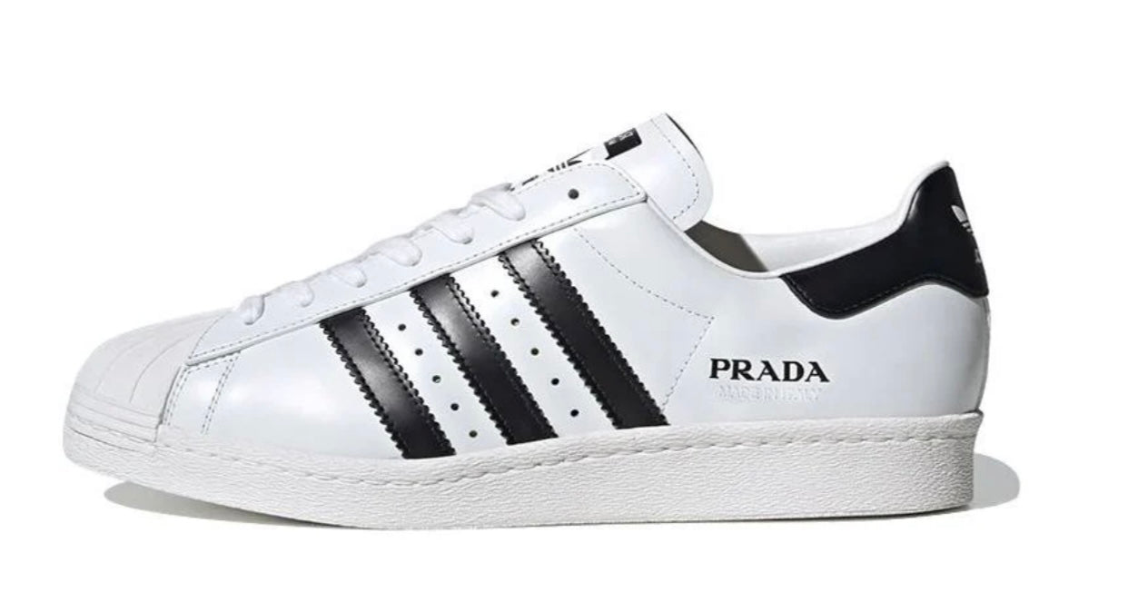 Adidas Prada x Superstar 'White Black' US 8.5 FW6680 Unisex