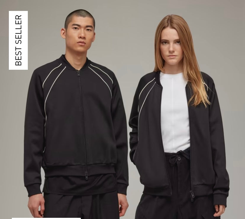 💯 % Authentic Yohji Yamamoto Y-3 SST TRACK TOP US XL BLACK H63063