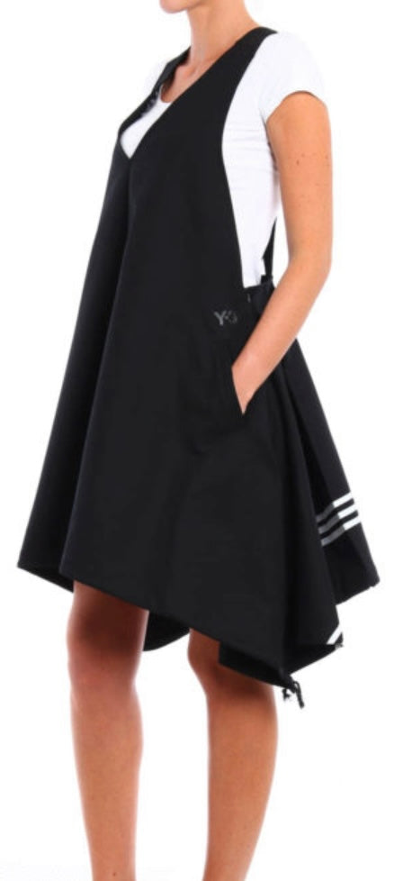 Y3 Yohji Yamamoto Canvas Dress B47594 Black/White Us M