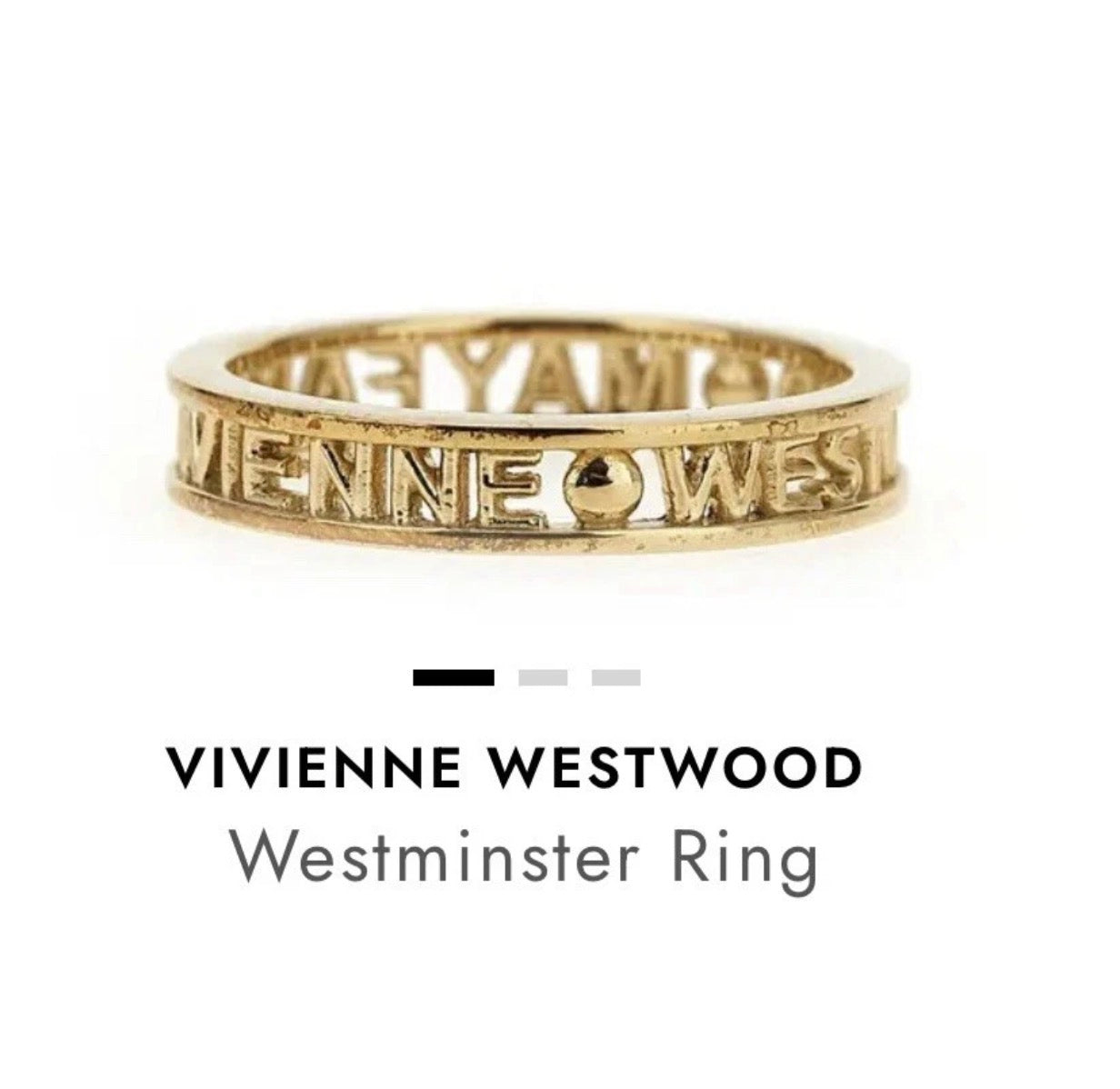 Vivienne Westwood Westminster Ring Band 925 Sterling Silver – Mayfair Collection
