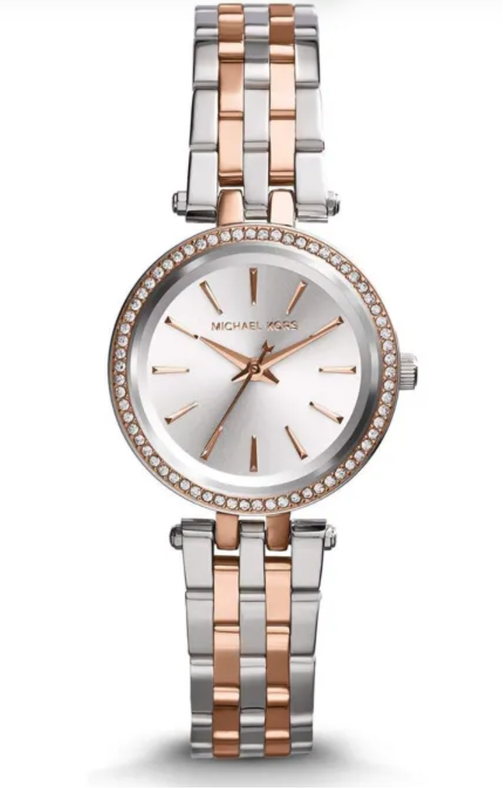 Michael Kors MK Petite Darci Silver Dial Two-tone Used