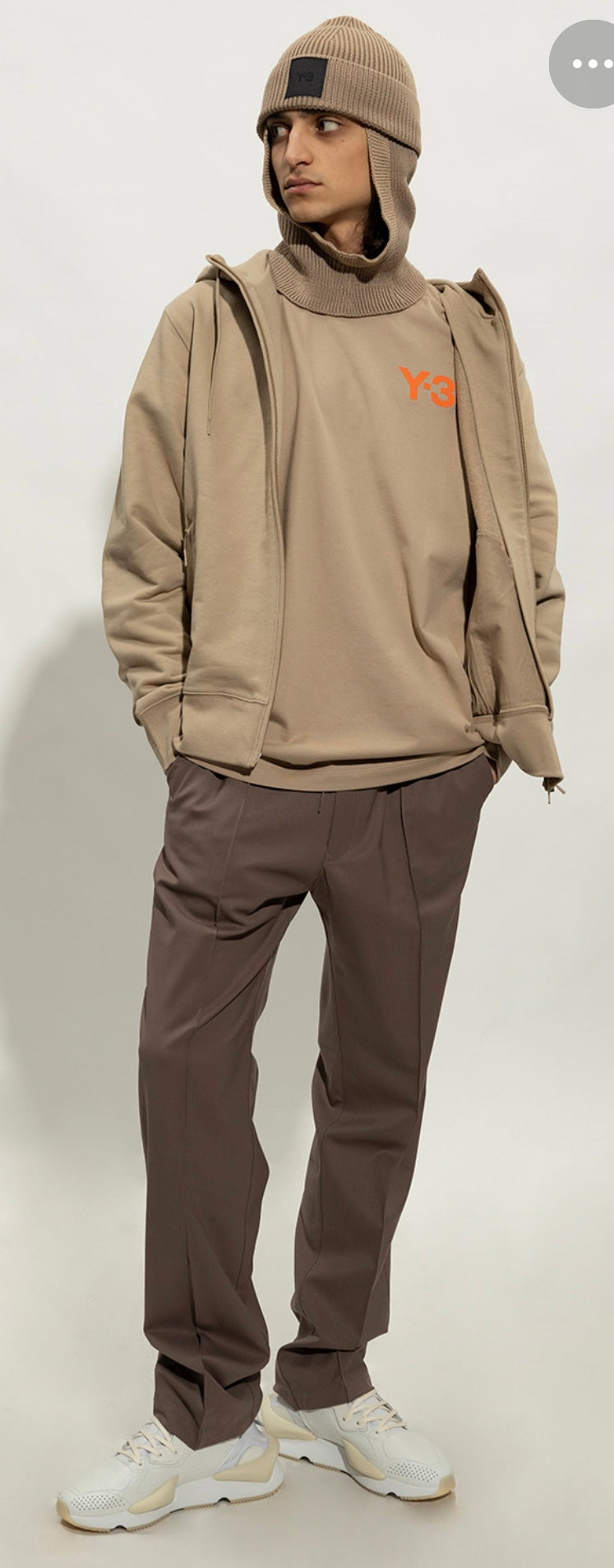 Y-3 Yohji Yamamoto
BACK LOGO FULL-ZIP HOODIE - TRACE KHAKI SIZE S