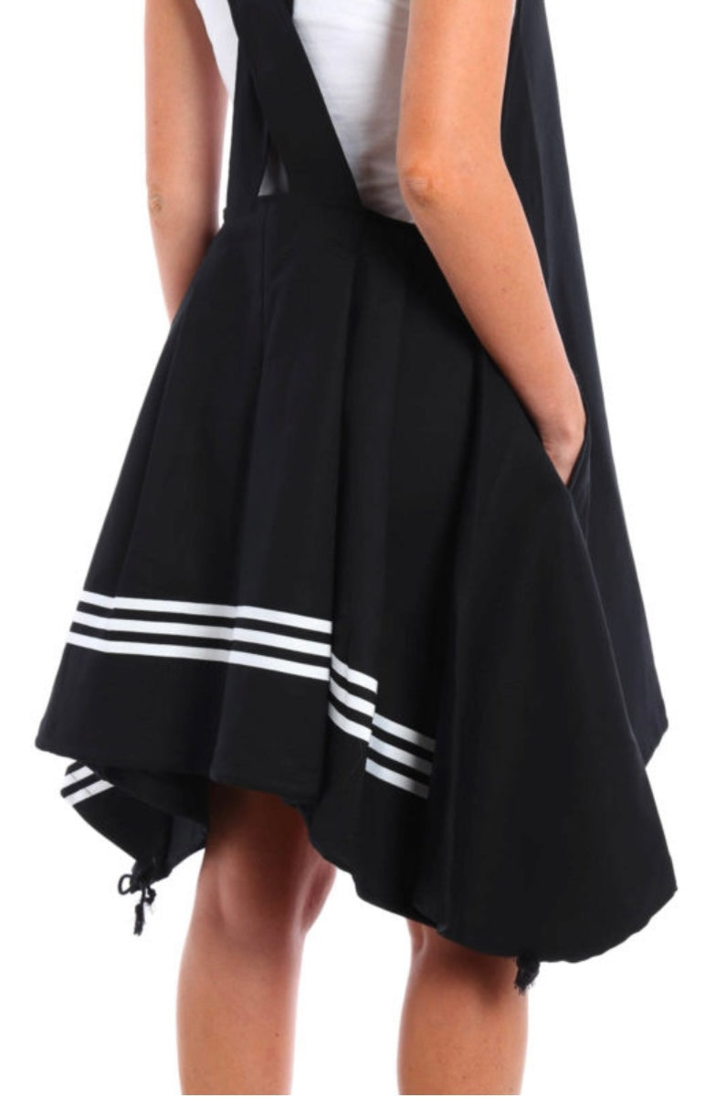 Y3 Yohji Yamamoto Canvas Dress B47594 Black/White Us M