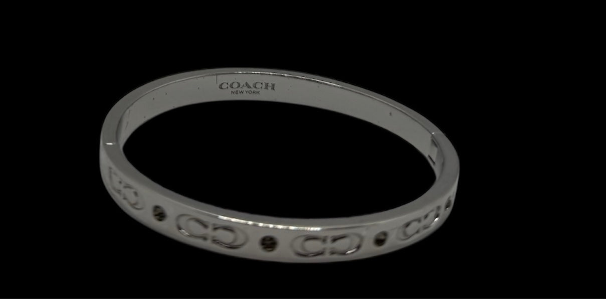 Coach Signature Hinged Bangle