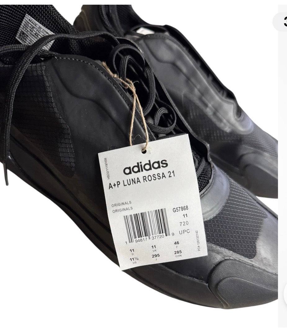 Adidas Prada A+P LUNA ROSSA 21 G57868 BLACK US 11.5