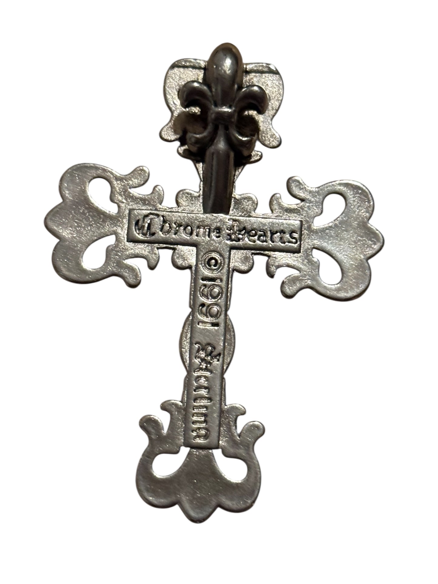 Vintage CHROME HEARTS STERLING CROSS,1991 2.5” Long approx.