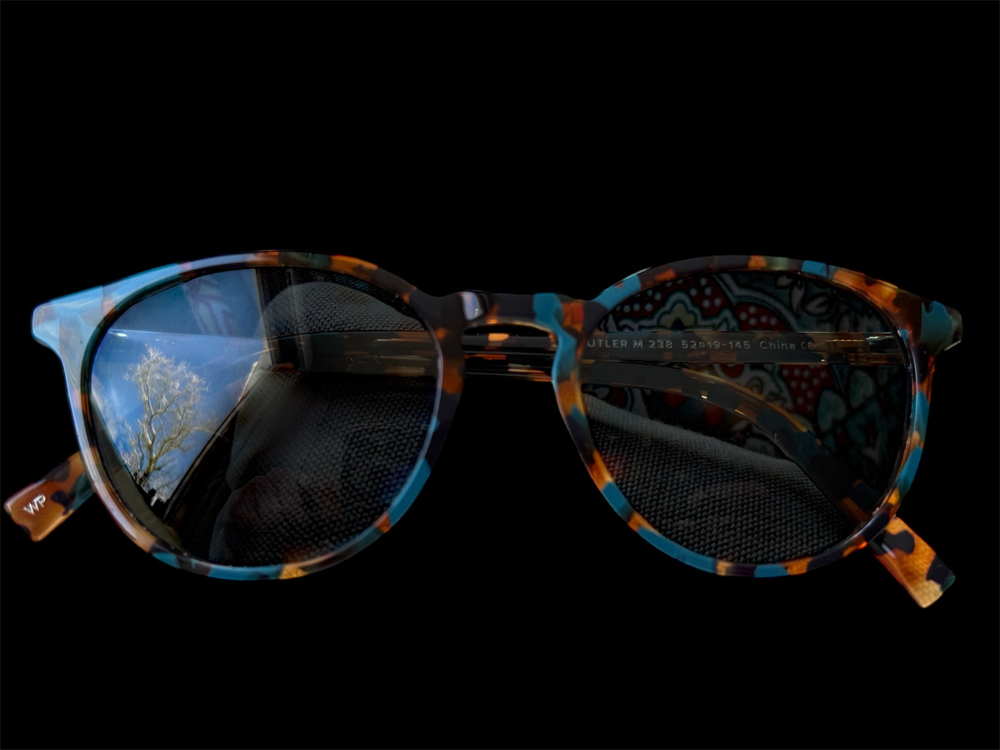 Warby Parker Eyeglasses Butler M 238 Teal Tortoise Panto Frame 52- 19 145