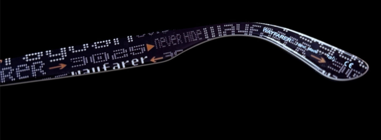 Ray-Ban RB 2140 Wayfarer 1201/Z2 Pale Purple Gradient Front with Black Temples/Pink Copper Mirror Lenses