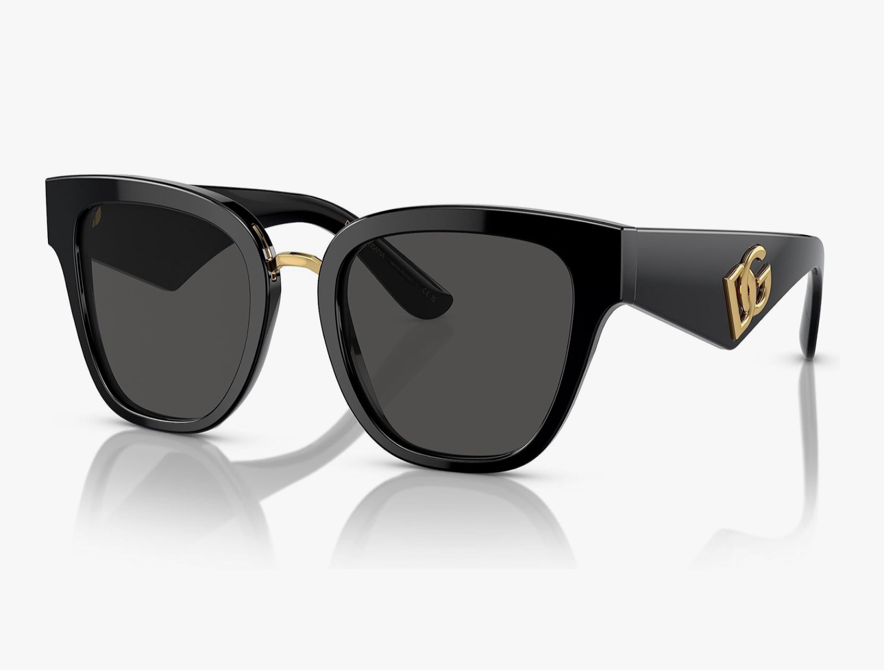 Dolce & Gabbana DG4437-501/87 Sunglasses BLACK w/DARK GRAY 51mm