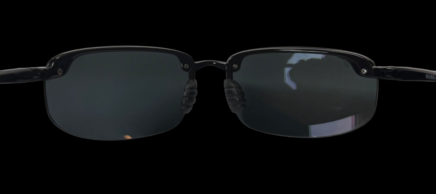 Maui Jim HO'OKIPA 407-02 Gloss Black / Neutral Grey Lens 64-17 130 Made in Japan