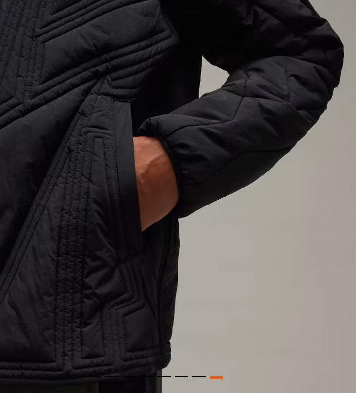 💯 % Authentic Yohji Yamamoto Y-3 Quilted Zip-Up Bomber Jacket - IL2061