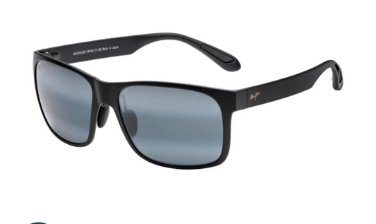 Maui Jim RED SANDS Sunglasses 432-2M Matte Black / Neutral 59-17 140 Made in Japan