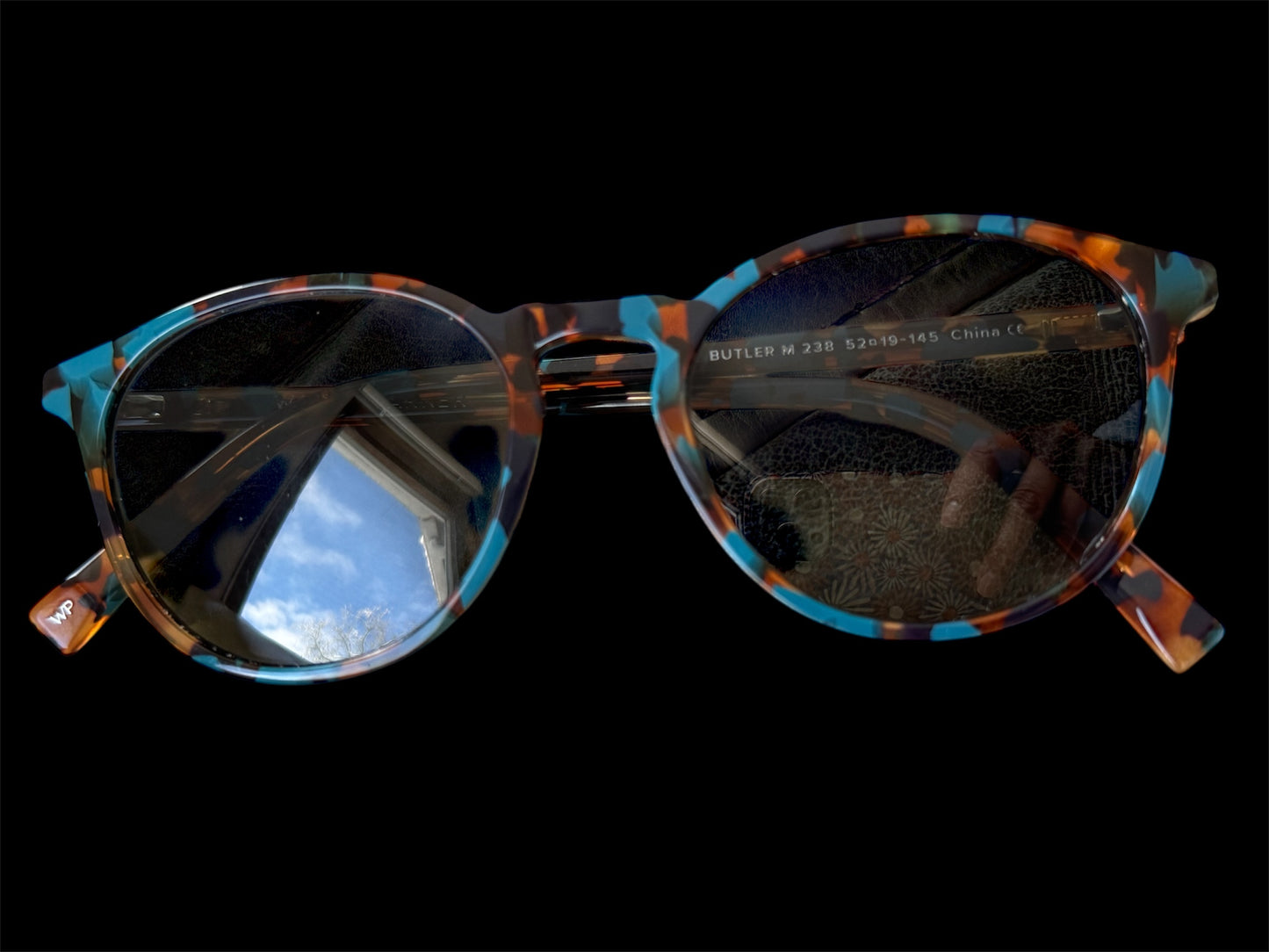 Warby Parker Eyeglasses Butler M 238 Teal Tortoise Panto Frame 52- 19 145