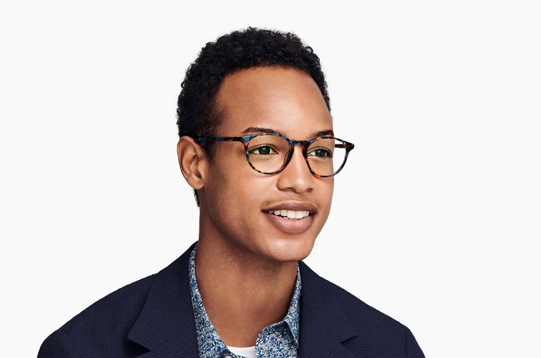 Warby Parker Eyeglasses Butler M 238 Teal Tortoise Panto Frame 52- 19 145