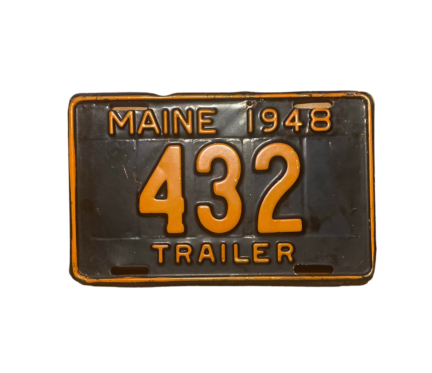 1948 MAINE TRAILER LICENSE PLATE