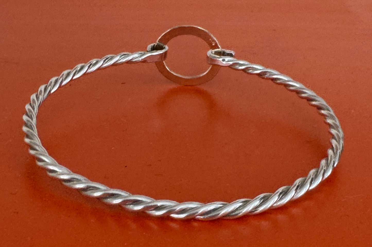Woods Hole Bracelet – 925 Sterling Silver & 14K Yellow Gold Twisted Rope Bangle
